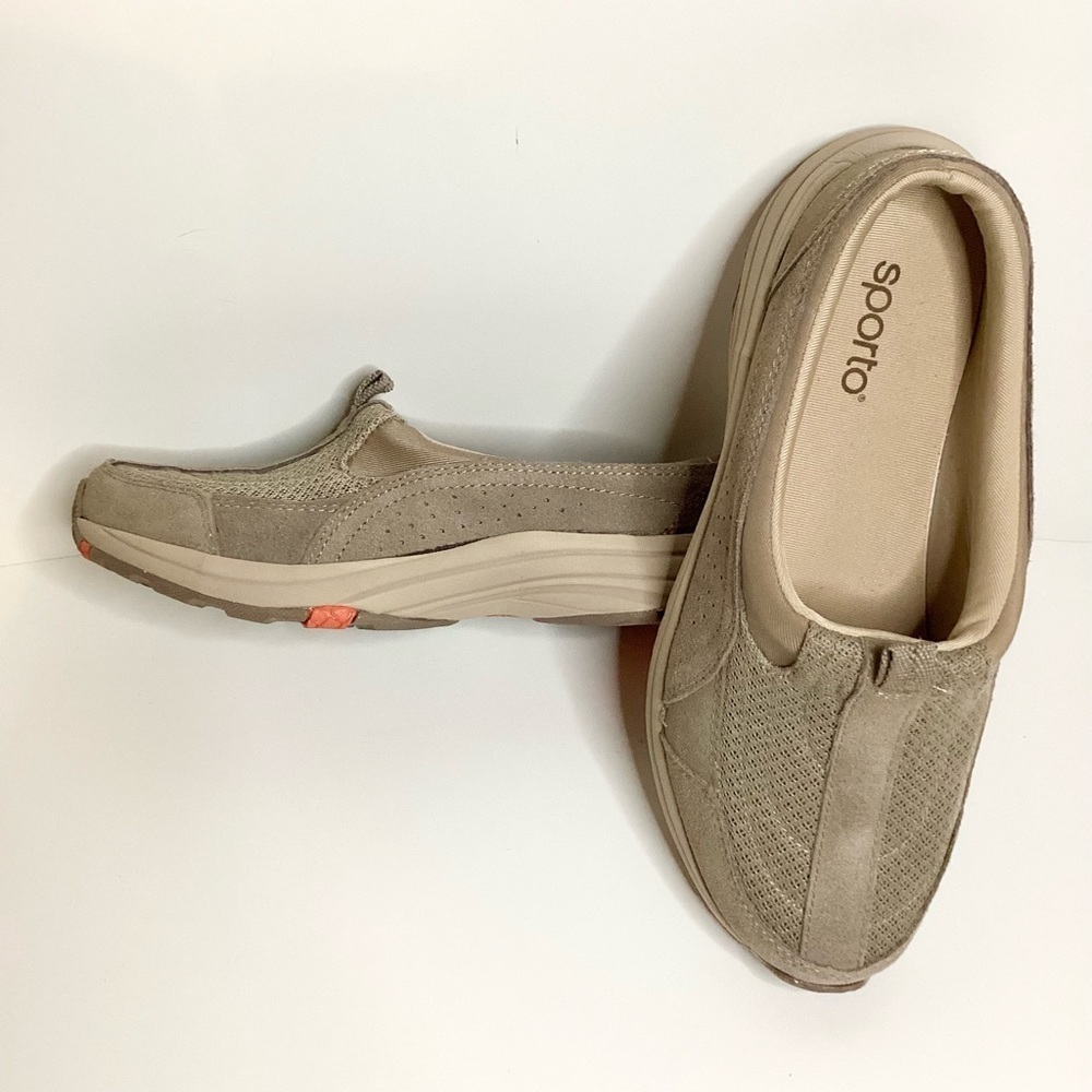 Sporto Jessica athletic mules tan size 7.5